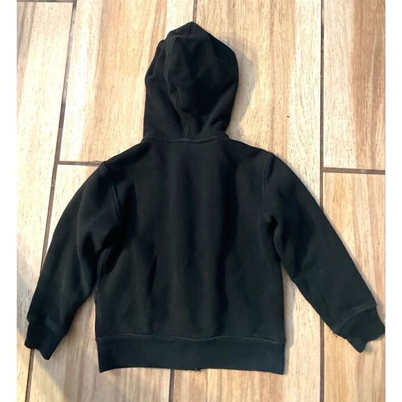 Polo Ralph Lauren size 4/4T black hooded jacket front zipper two side pockets - Picture 2 of 8